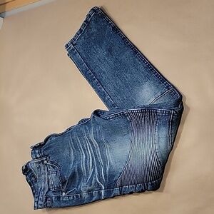 Sovereign State, Size 16 Biker / Moto Blue Jeans, Excellent Condition